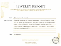 Moissaniet entourage ring emerald - afbeelding 5 van  5