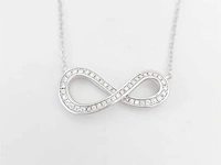 Moissaniet ketting infinity hanger