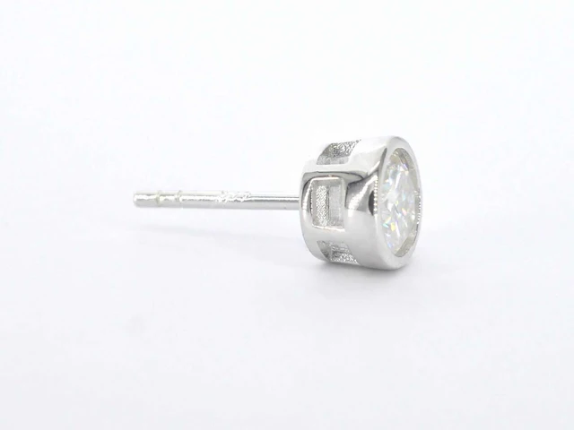 Moissaniet solitair oorbellen 2.00 ct - afbeelding 4 van  9