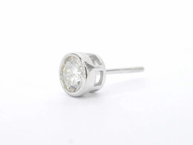 Moissaniet solitair oorbellen 2.00 ct - afbeelding 6 van  9