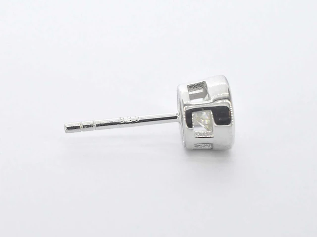 Moissaniet solitair oorbellen 2.00 ct - afbeelding 7 van  9