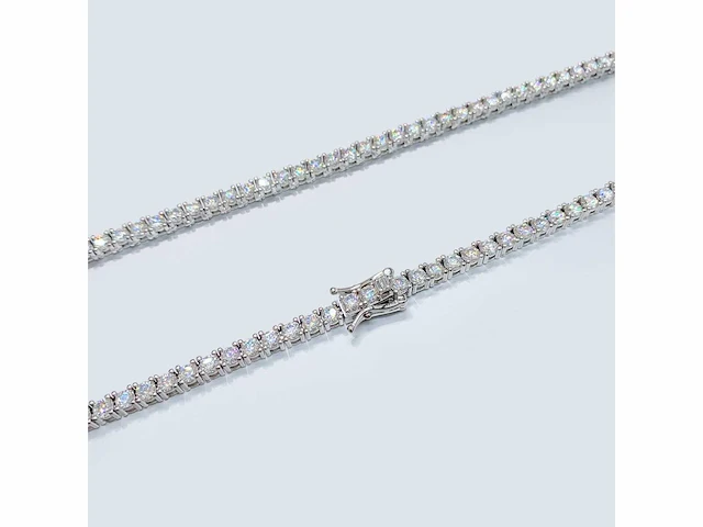 Moissaniet tenniscollier 12.50 ct - afbeelding 3 van  8