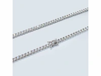 Moissaniet tenniscollier 12.50 ct - afbeelding 3 van  8