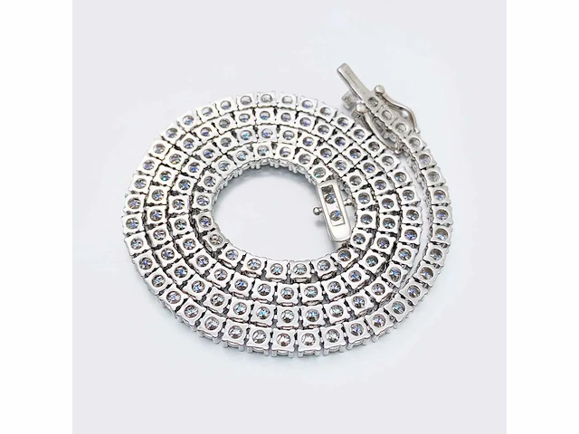 Moissaniet tenniscollier 12.50 ct - afbeelding 6 van  8