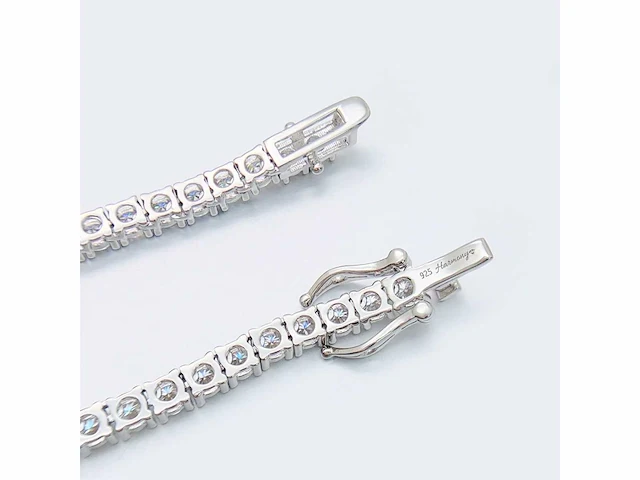 Moissaniet tenniscollier 12.50 ct - afbeelding 7 van  8