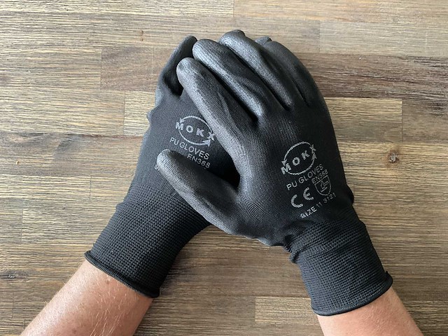Mokx pu dipped montagehandschoen (120x) - afbeelding 2 van  4