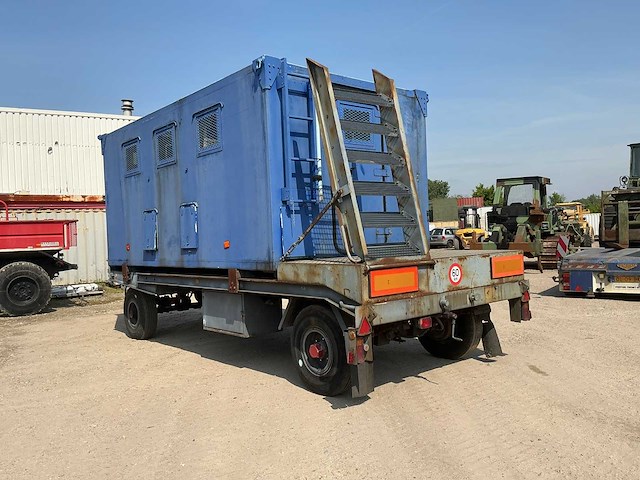 Mol a56 mobile werkplaats aanhangwagen met container - afbeelding 2 van  6