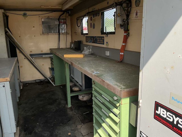 Mol a56 mobile werkplaats aanhangwagen met container - afbeelding 5 van  6