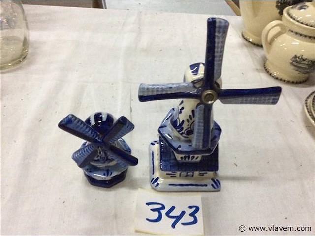 Molentjes delft 2stuks - afbeelding 1 van  2