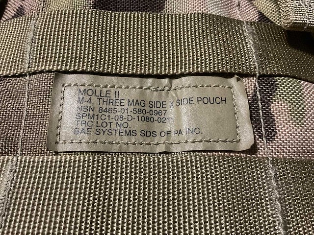 Molle ii m4 three mag side pouch (4x) - afbeelding 4 van  5