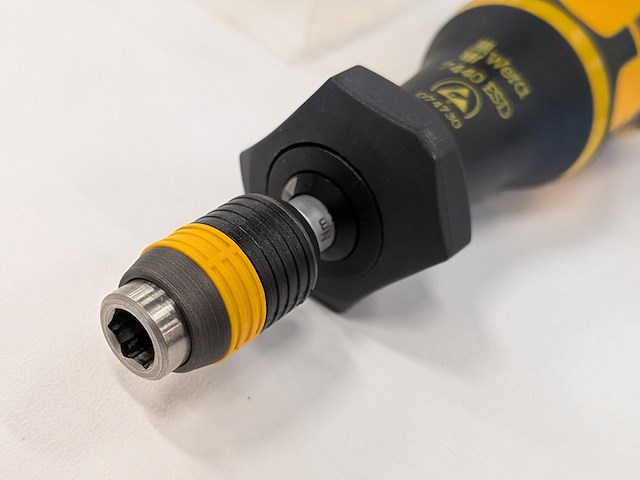 Momentsleutel met schroevendraaier t.b.v. bitjes hazet, 5108-2 ct - afbeelding 9 van  10