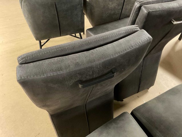 Monac verrijdbare eetkamerstoelen (4x) - afbeelding 2 van  11