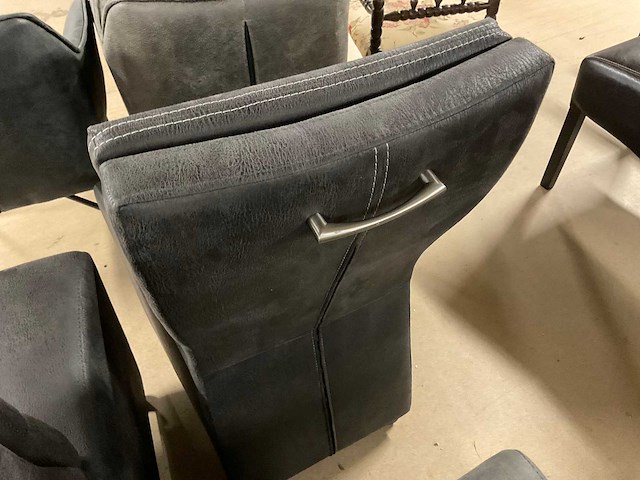 Monac verrijdbare eetkamerstoelen (4x) - afbeelding 3 van  11