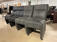 Monac verrijdbare eetkamerstoelen (4x) - afbeelding 1 van  11