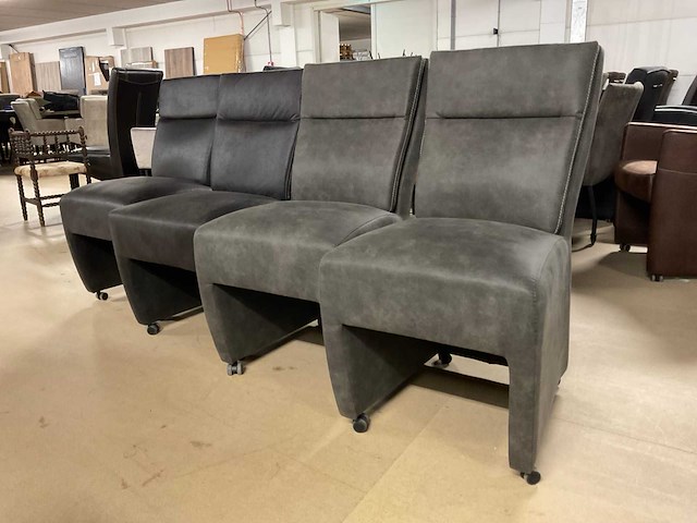 Monac verrijdbare eetkamerstoelen (4x) - afbeelding 4 van  11