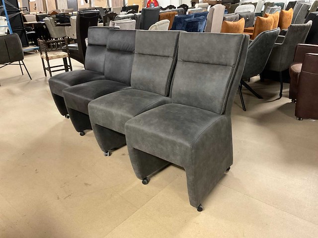 Monac verrijdbare eetkamerstoelen (4x) - afbeelding 7 van  11