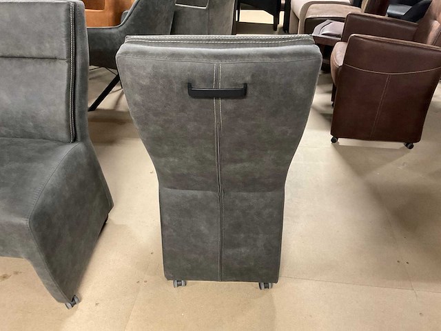 Monac verrijdbare eetkamerstoelen (4x) - afbeelding 9 van  11