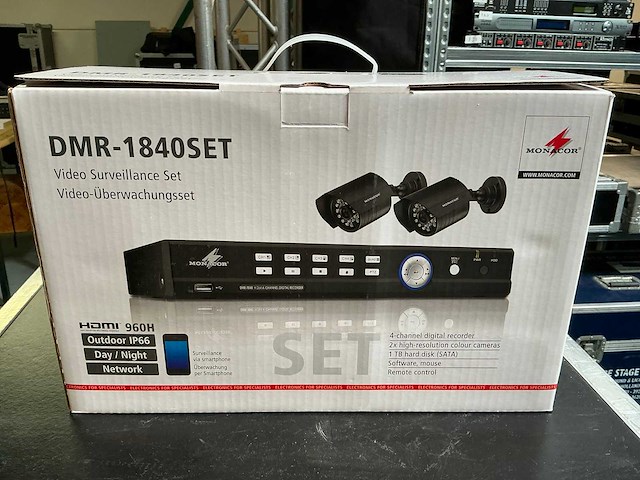 Monacor 1840 video surveillanceset (2x) - afbeelding 1 van  5