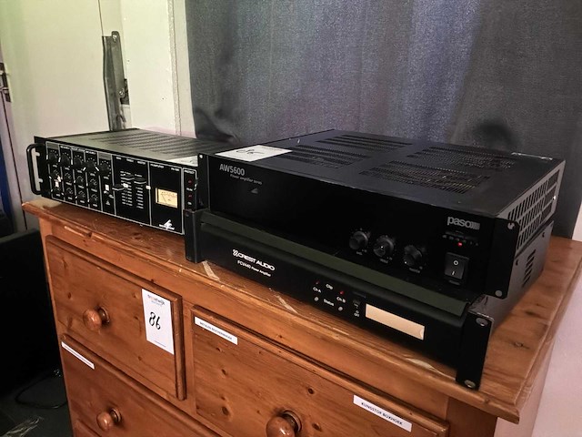 Monacor / crest / paso versterker (3x) - afbeelding 1 van  5