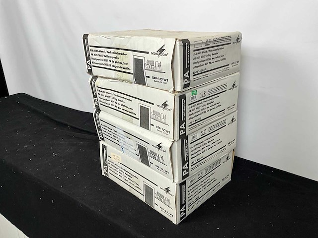 Monacor esp-17/ws en esp-22/ws wand-/plafondspeaker (4x) - afbeelding 3 van  7