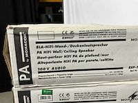 Monacor esp-17/ws en esp-22/ws wand-/plafondspeaker (4x) - afbeelding 5 van  7
