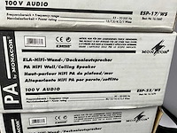 Monacor esp-17/ws en esp-22/ws wand-/plafondspeaker (4x) - afbeelding 7 van  7