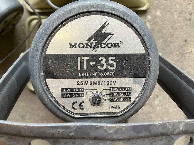 Monacor it-35 hoornluidspreker (4x) - afbeelding 3 van  3