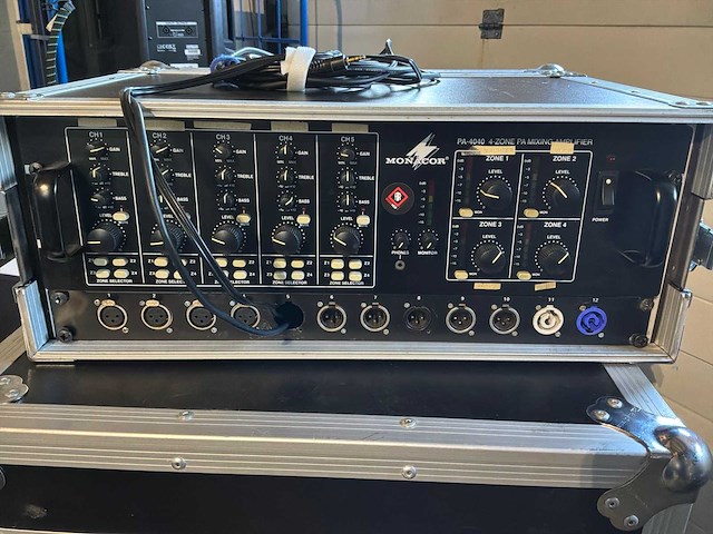 Monacor pa-4040 100v versterker - afbeelding 1 van  5