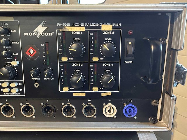 Monacor pa-4040 100v versterker - afbeelding 3 van  5
