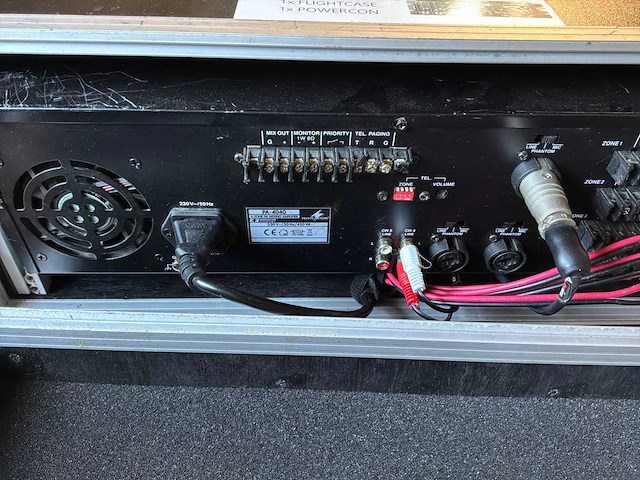 Monacor pa-4040 100v versterker - afbeelding 4 van  5