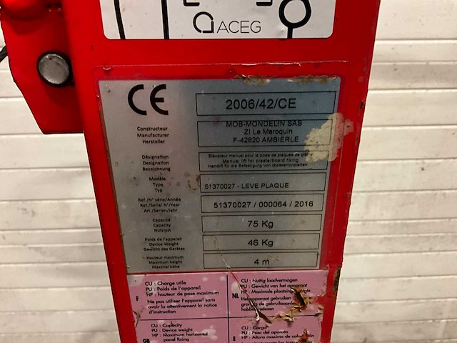 Mondelin platenlift - afbeelding 4 van  5