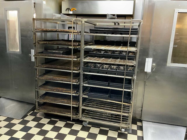 Mondial ferni rotor rvs bakkerijoven wagen (2x) - afbeelding 1 van  8