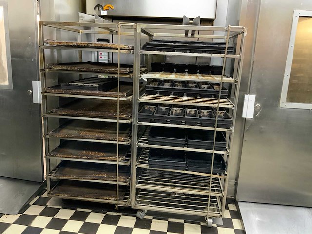 Mondial ferni rotor rvs bakkerijoven wagen (2x) - afbeelding 2 van  8