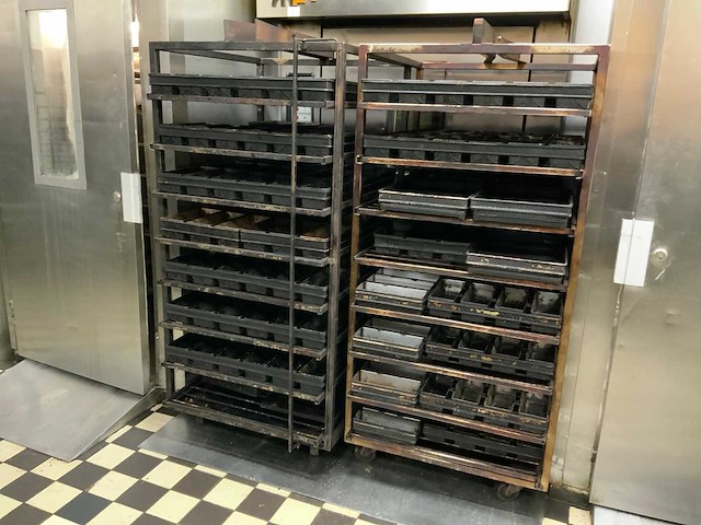 Mondial ferni rotor rvs bakkerijoven wagen (2x) - afbeelding 1 van  6