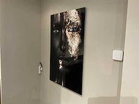 Mondiart aluart - “girl black gold face” 80x120 cm - afbeelding 2 van  7