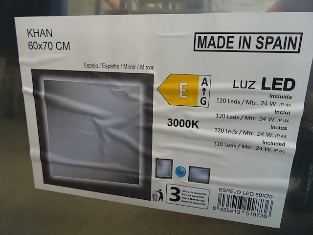 Mondiaz - bright - spiegel led verlichting 60x70cm (10x) - afbeelding 2 van  2