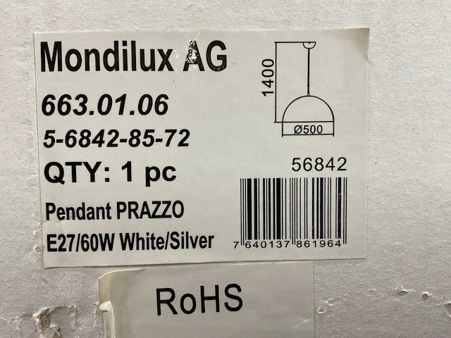 Mondilux - prazzo - hanglamp (10x) - afbeelding 6 van  7