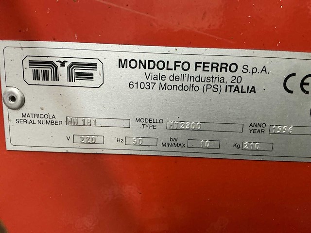 Mondolfo ferro mt2300 banden balanceerapparaat - afbeelding 11 van  12