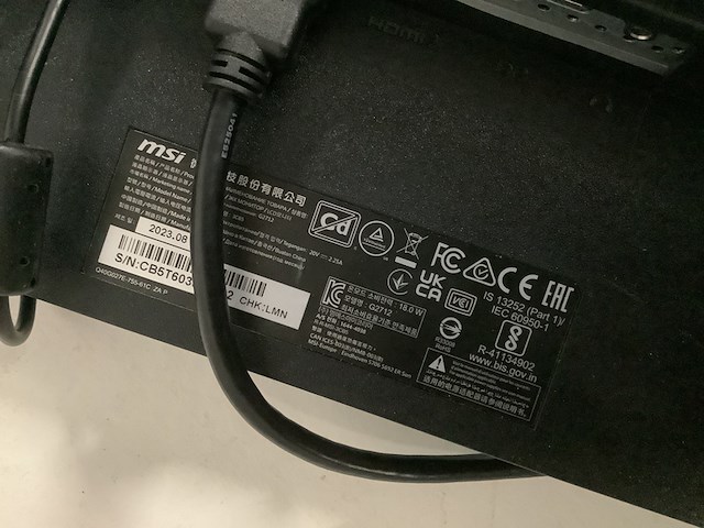 Monitor 27 inch, msi, g27, zwart - afbeelding 2 van  5