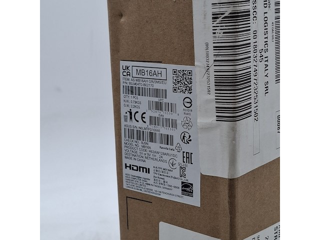 Monitor, asus, mb16ah gr/5ms/eu - afbeelding 4 van  4