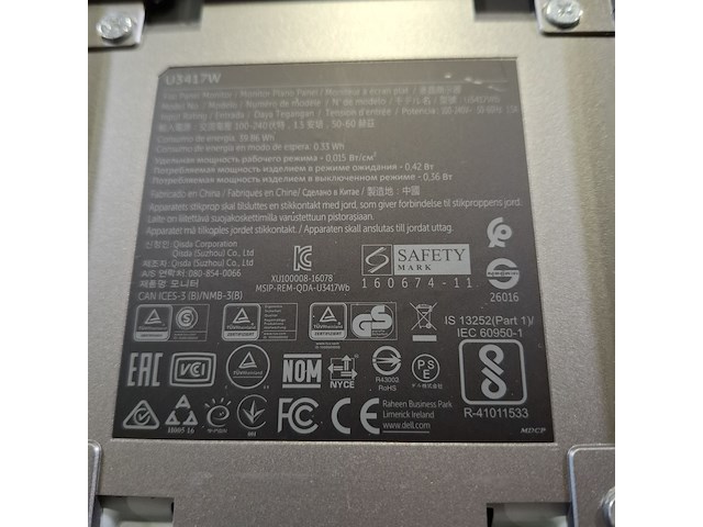 Monitor, dell, u3417w - afbeelding 14 van  20