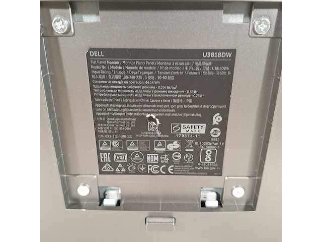 Monitor, dell, u3818w - afbeelding 7 van  11