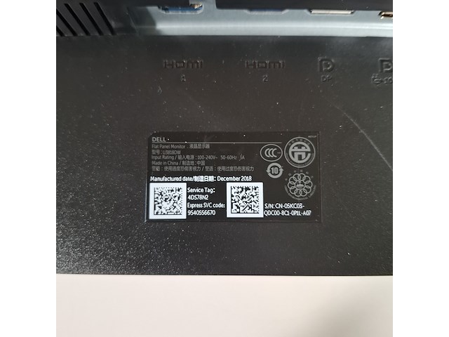 Monitor, dell, u3818w - afbeelding 9 van  11