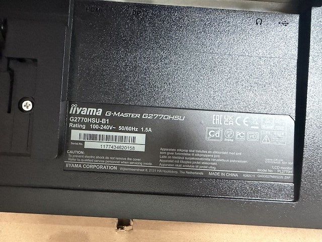 Monitor, iiyama, g-master g2770hsu-b1 - afbeelding 5 van  6