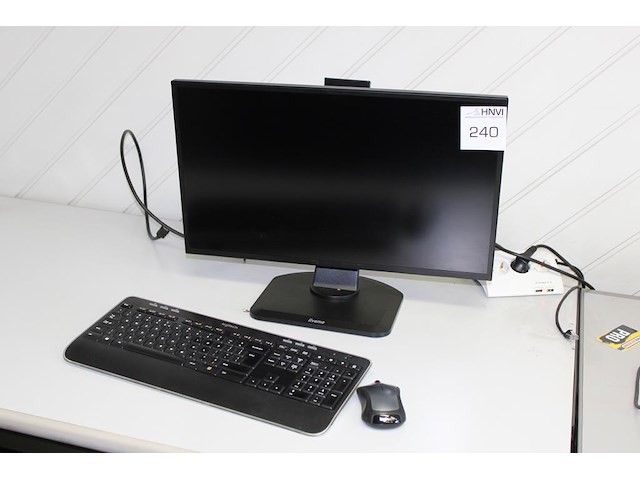 Monitor iiyama prolite xb2481hs model pl2481h, 24 inch. incl. toetsenbord en muis. - afbeelding 1 van  2
