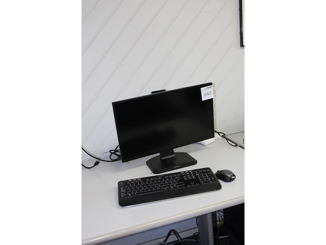 Monitor iiyama prolite xb2481hs model pl2481h, 24 inch. incl. toetsenbord en muis. - afbeelding 2 van  2