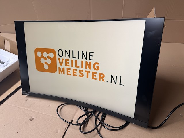 Monitor, lenovo, d32qc-20, zwart - afbeelding 2 van  9