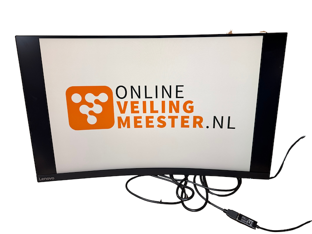 Monitor, lenovo, d32qc-20, zwart - afbeelding 9 van  9