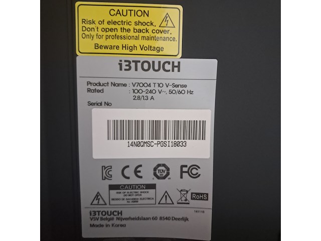 Monitor op standaard, i3touch, v7004 t10 v-sense - afbeelding 12 van  13