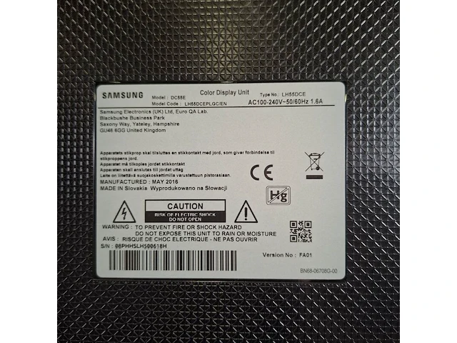 Monitor op verrijdbare standaard, samsung, lh55dce, 2016 - afbeelding 4 van  12